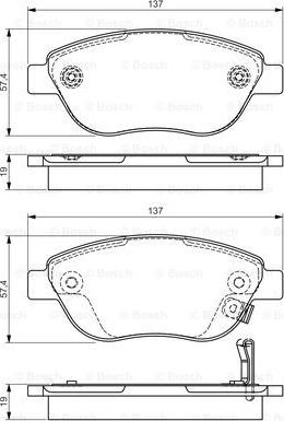 BOSCH 0 986 495 103 - Bremžu uzliku kompl., Disku bremzes ps1.lv