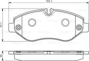 BOSCH 0 986 495 113 - Bremžu uzliku kompl., Disku bremzes ps1.lv