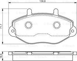 BOSCH 0 986 495 112 - Bremžu uzliku kompl., Disku bremzes ps1.lv