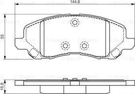 BOSCH 0 986 495 170 - Bremžu uzliku kompl., Disku bremzes ps1.lv