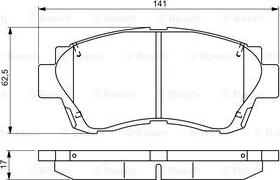 BOSCH 0 986 495 341 - Bremžu uzliku kompl., Disku bremzes ps1.lv