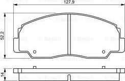 BOSCH 0 986 495 339 - Bremžu uzliku kompl., Disku bremzes ps1.lv