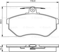 BOSCH 0 986 495 246 - Bremžu uzliku kompl., Disku bremzes ps1.lv