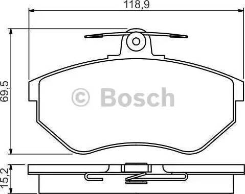 BOSCH 986424468 - Bremžu uzliku kompl., Disku bremzes ps1.lv