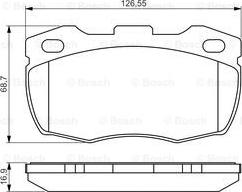 BOSCH 0 986 495 269 - Bremžu uzliku kompl., Disku bremzes ps1.lv