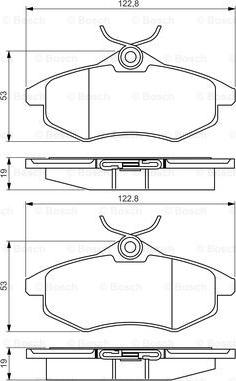 BOSCH 0 986 495 268 - Bremžu uzliku kompl., Disku bremzes ps1.lv