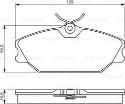 BOSCH 0 986 495 262 - Bremžu uzliku kompl., Disku bremzes ps1.lv