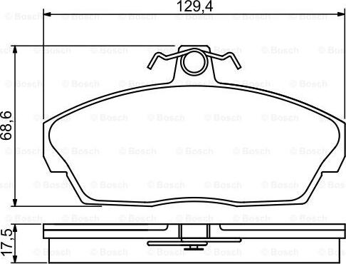 Unipart GBP1136AF - Bremžu uzliku kompl., Disku bremzes ps1.lv