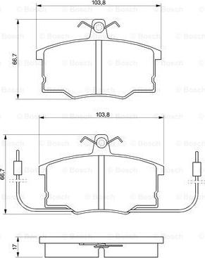 BOSCH 0 986 490 930 - Bremžu uzliku kompl., Disku bremzes ps1.lv