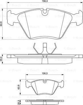 BOSCH 0 986 490 640 - Bremžu uzliku kompl., Disku bremzes ps1.lv