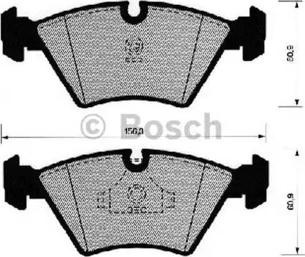 BOSCH 0 986 490 641 - Bremžu uzliku kompl., Disku bremzes ps1.lv