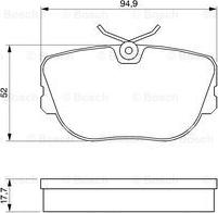 BOSCH 0 986 490 680 - Bremžu uzliku kompl., Disku bremzes ps1.lv