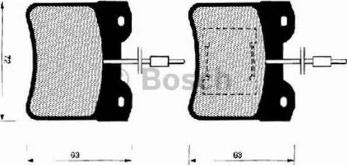 BOSCH 0 986 490 760 - Bremžu uzliku kompl., Disku bremzes ps1.lv