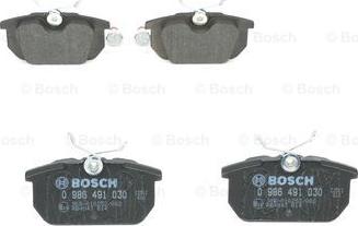 BOSCH 0 986 491 030 - Bremžu uzliku kompl., Disku bremzes ps1.lv