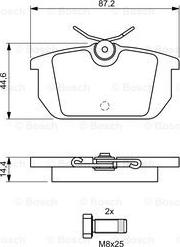 BOSCH 0 986 491 030 - Bremžu uzliku kompl., Disku bremzes ps1.lv