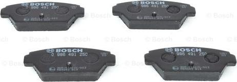 BOSCH 0 986 491 250 - Bremžu uzliku kompl., Disku bremzes ps1.lv