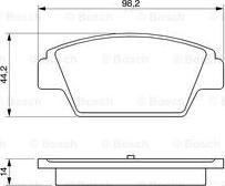 BOSCH 0 986 491 250 - Bremžu uzliku kompl., Disku bremzes ps1.lv