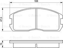 BOSCH 0 986 491 260 - Bremžu uzliku kompl., Disku bremzes ps1.lv