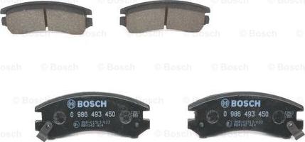 BOSCH 0 986 493 450 - Bremžu uzliku kompl., Disku bremzes ps1.lv