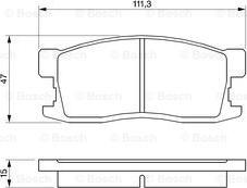 BOSCH 0 986 493 670 - Bremžu uzliku kompl., Disku bremzes ps1.lv