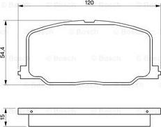 BOSCH 0 986 493 720 - Bremžu uzliku kompl., Disku bremzes ps1.lv