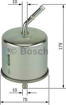 BOSCH 0 986 450 102 - Degvielas filtrs ps1.lv