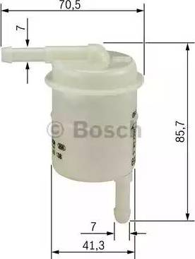 BOSCH 0 986 450 138 - Degvielas filtrs ps1.lv