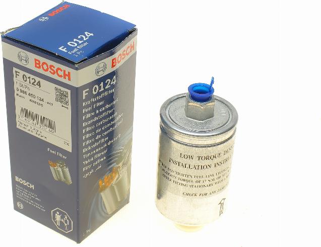 BOSCH 0 986 450 124 - Degvielas filtrs ps1.lv