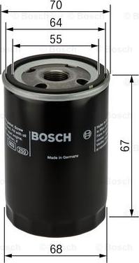 BOSCH 0 986 452 058 - Eļļas filtrs ps1.lv