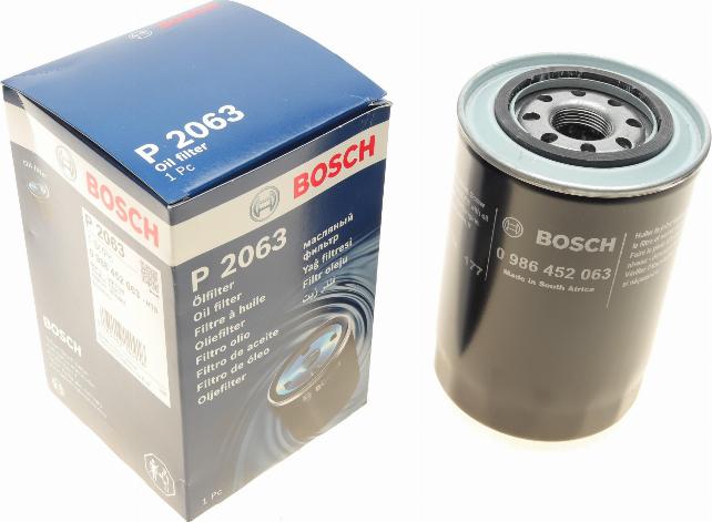 BOSCH 0 986 452 063 - Eļļas filtrs ps1.lv