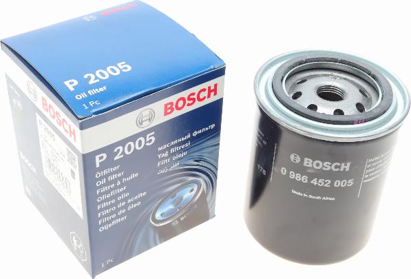 BOSCH 0 986 452 005 - Eļļas filtrs ps1.lv