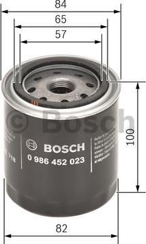 BOSCH 0 986 452 023 - Eļļas filtrs ps1.lv