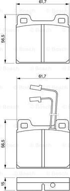 BOSCH 0 986 469 111 - Bremžu uzliku kompl., Disku bremzes ps1.lv