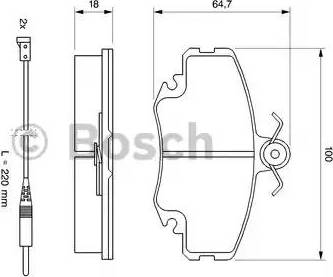 BOSCH 0 986 469 371 - Bremžu uzliku kompl., Disku bremzes ps1.lv