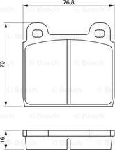 BOSCH 986464681 - Bremžu uzliku kompl., Disku bremzes ps1.lv