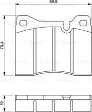 BOSCH 0 986 464 372 - Bremžu uzliku kompl., Disku bremzes ps1.lv