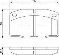 BOSCH 0 986 465 141 - Bremžu uzliku kompl., Disku bremzes ps1.lv