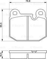 BOSCH 0 986 465 881 - Bremžu uzliku kompl., Disku bremzes ps1.lv