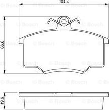 BOSCH 0 986 465 744 - Bremžu uzliku kompl., Disku bremzes ps1.lv