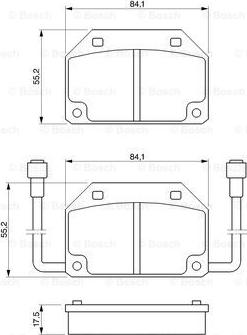 BOSCH 0 986 465 733 - Bremžu uzliku kompl., Disku bremzes ps1.lv