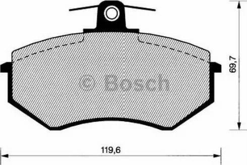 BOSCH 0 986 466 699 - Bremžu uzliku kompl., Disku bremzes ps1.lv