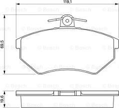 BOSCH 0 986 460 944 - Bremžu uzliku kompl., Disku bremzes ps1.lv