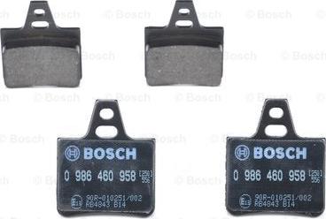 BOSCH 0 986 460 958 - Bremžu uzliku kompl., Disku bremzes ps1.lv