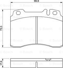 BOSCH 0 986 460 966 - Bremžu uzliku kompl., Disku bremzes ps1.lv