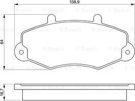 BOSCH 0 986 460 963 - Bremžu uzliku kompl., Disku bremzes ps1.lv