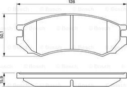 BOSCH 0 986 460 981 - Bremžu uzliku kompl., Disku bremzes ps1.lv