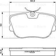 BOSCH 0 986 460 988 - Bremžu uzliku kompl., Disku bremzes ps1.lv