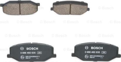 BOSCH 0 986 460 935 - Bremžu uzliku kompl., Disku bremzes ps1.lv