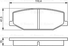 BOSCH 0 986 460 935 - Bremžu uzliku kompl., Disku bremzes ps1.lv