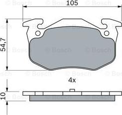 BOSCH 0 986 460 970 - Bremžu uzliku kompl., Disku bremzes ps1.lv